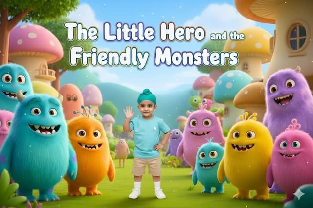 The Little Hero and the Friendly Monsters